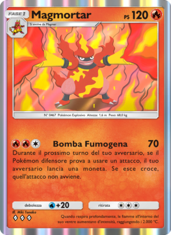 Magmortar 012/111 — Shining Revelry (Italian Pokémon TCG card)