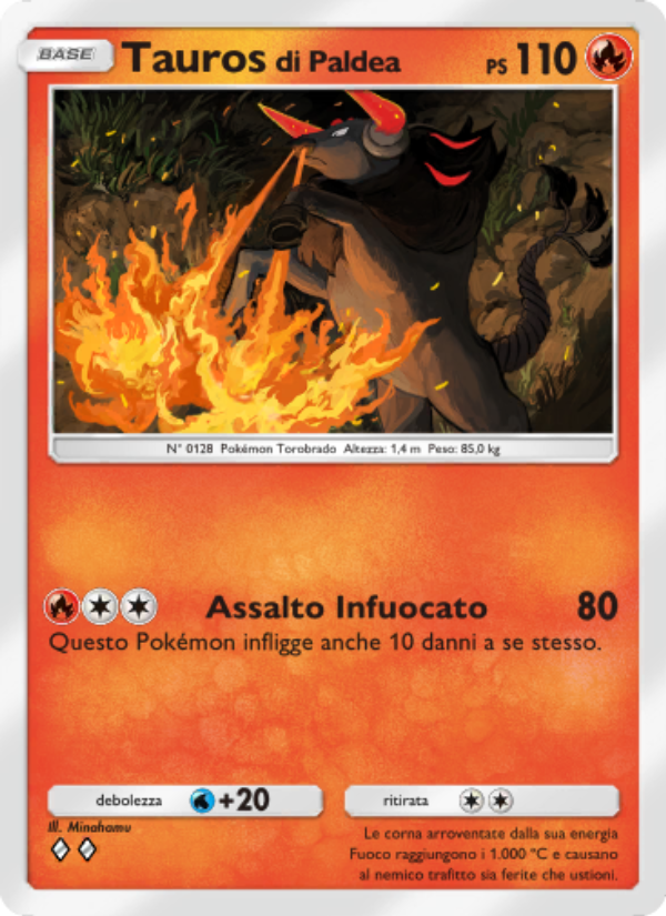 Tauros di Paldea 013/111 — Shining Revelry (Italian Pokémon TCG card)