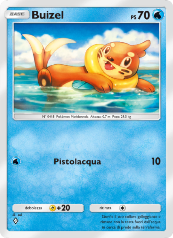 Buizel 016/111 — Shining Revelry (Italian Pokémon TCG card)
