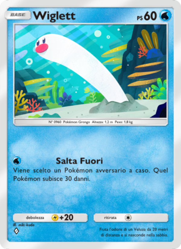 Wiglett 018/111 — Shining Revelry (Italian Pokémon TCG card)