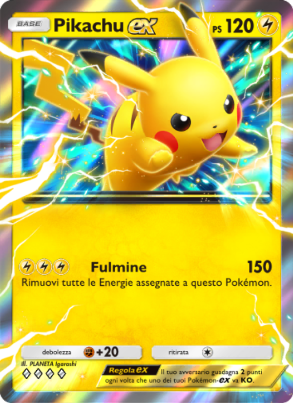 Pikachu-ex 022/111 — Shining Revelry (Italian Pokémon TCG card)