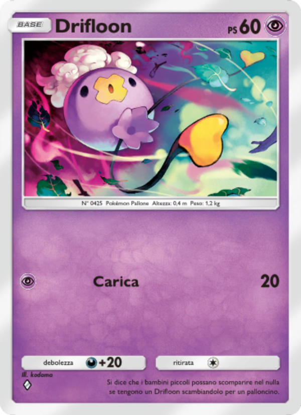 Drifloon 033/111 — Shining Revelry (Italian Pokémon TCG card)