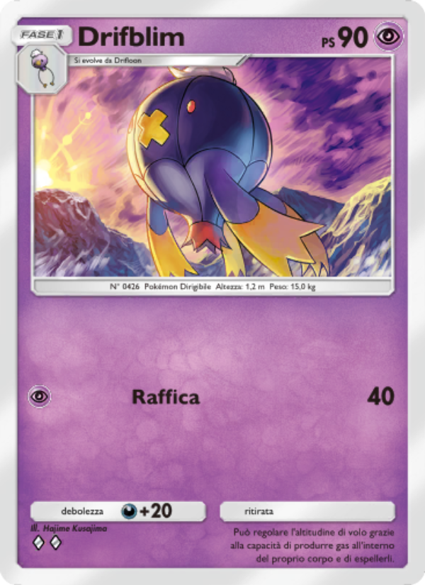 Drifblim 034/111 — Shining Revelry (Italian Pokémon TCG card)