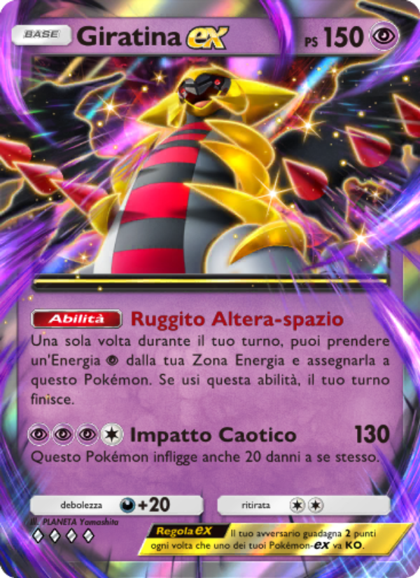 Giratina-ex 035/111 — Shining Revelry (Italian Pokémon TCG card)