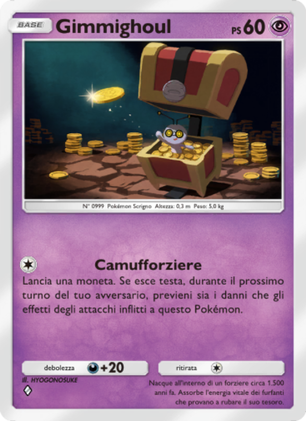 Gimmighoul 036/111 — Shining Revelry (Italian Pokémon TCG card)
