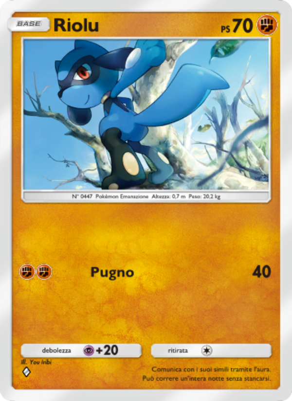 Riolu 042/111 — Shining Revelry (Italian Pokémon TCG card)