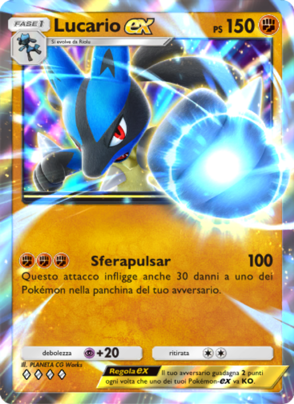 Lucario-ex 043/111 — Shining Revelry (Italian Pokémon TCG card)