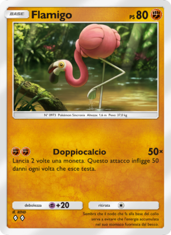 Flamigo 044/111 — Shining Revelry (Italian Pokémon TCG card)
