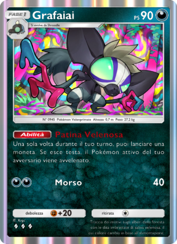 Grafaiai 051/111 — Shining Revelry (Italian Pokémon TCG card)
