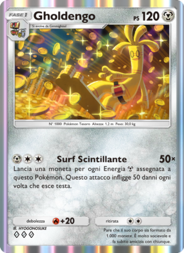 Gholdengo 057/111 — Shining Revelry (Italian Pokémon TCG card)