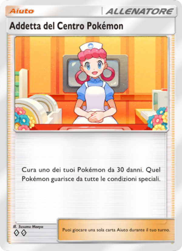 Addetta del Centro Pokémon 070/111 — Shining Revelry (Italian Pokémon TCG card)