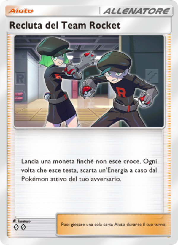 Recluta del Team Rocket 072/111 — Shining Revelry (Italian Pokémon TCG card)