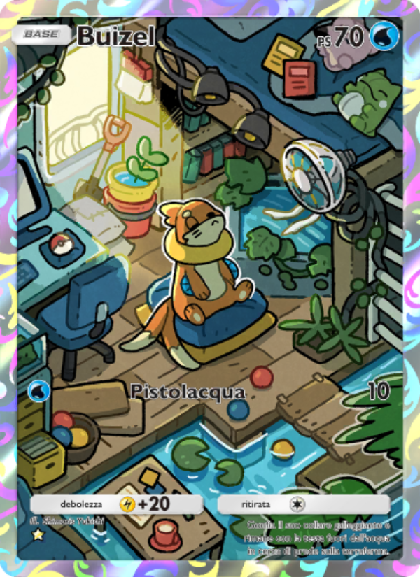 Buizel 074/111 — Shining Revelry (Italian Pokémon TCG card)