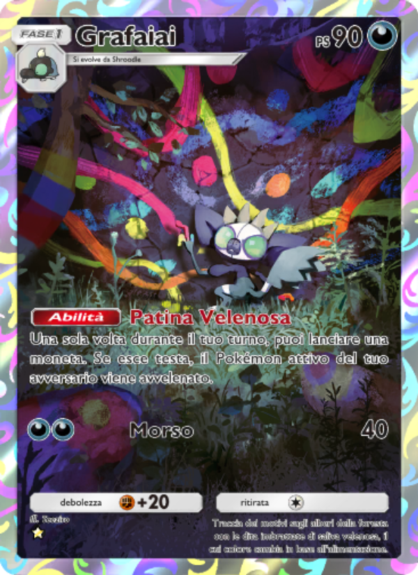Grafaiai 076/111 — Shining Revelry (Italian Pokémon TCG card)