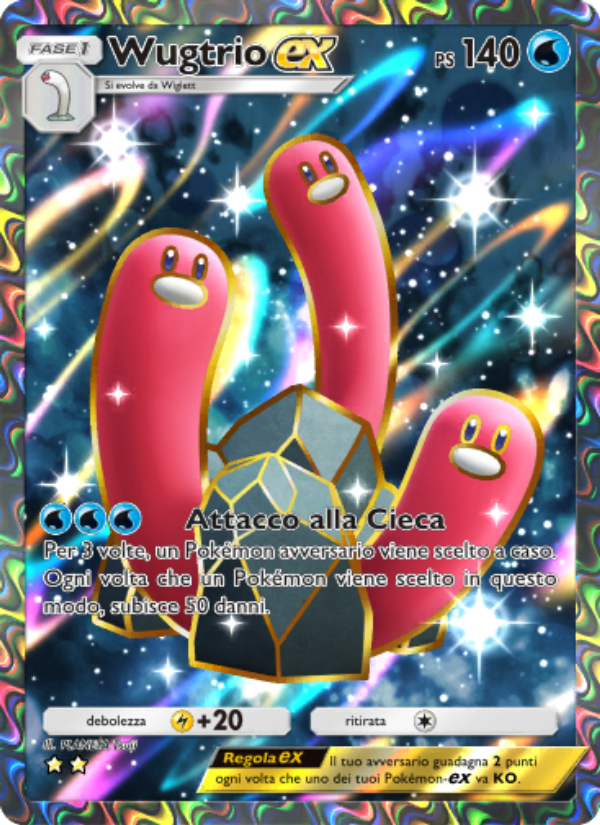 Wugtrio-ex 081/111 — Shining Revelry (Italian Pokémon TCG card)