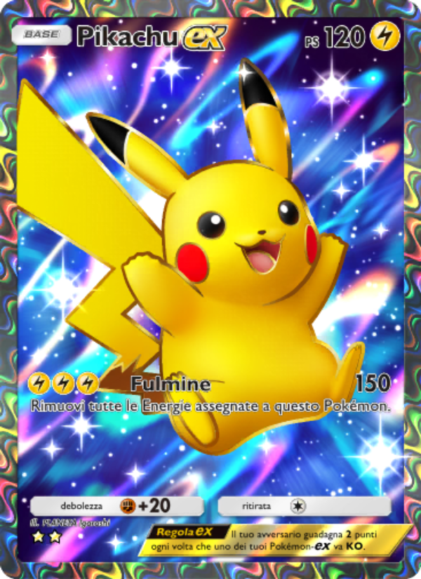 Pikachu-ex 082/111 — Shining Revelry (Italian Pokémon TCG card)