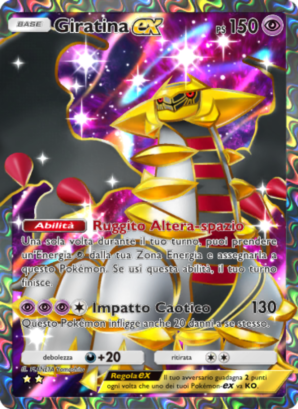Giratina-ex 083/111 — Shining Revelry (Italian Pokémon TCG card)