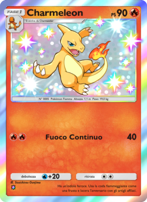 Charmeleon 100/111 — Shining Revelry (Italian Pokémon TCG card)