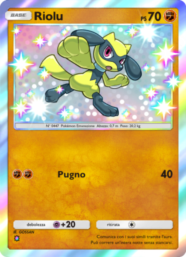 Riolu 104/111 — Shining Revelry (Italian Pokémon TCG card)