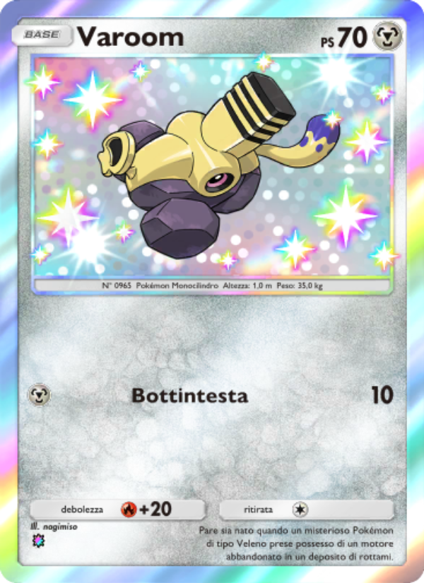 Varoom 105/111 — Shining Revelry (Italian Pokémon TCG card)