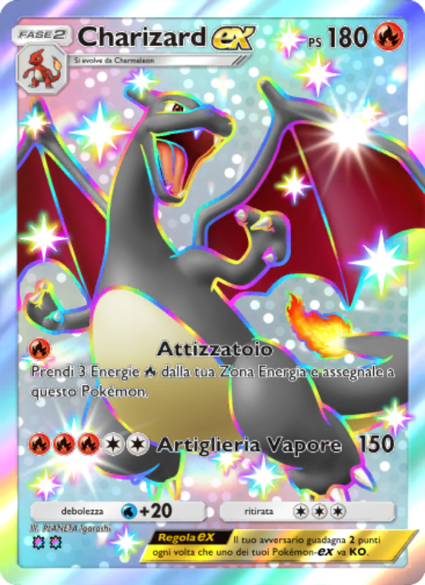 Charizard-ex 108/111 — Shining Revelry (Italian Pokémon TCG card)