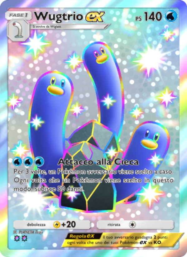 Wugtrio-ex 109/111 — Shining Revelry (Italian Pokémon TCG card)