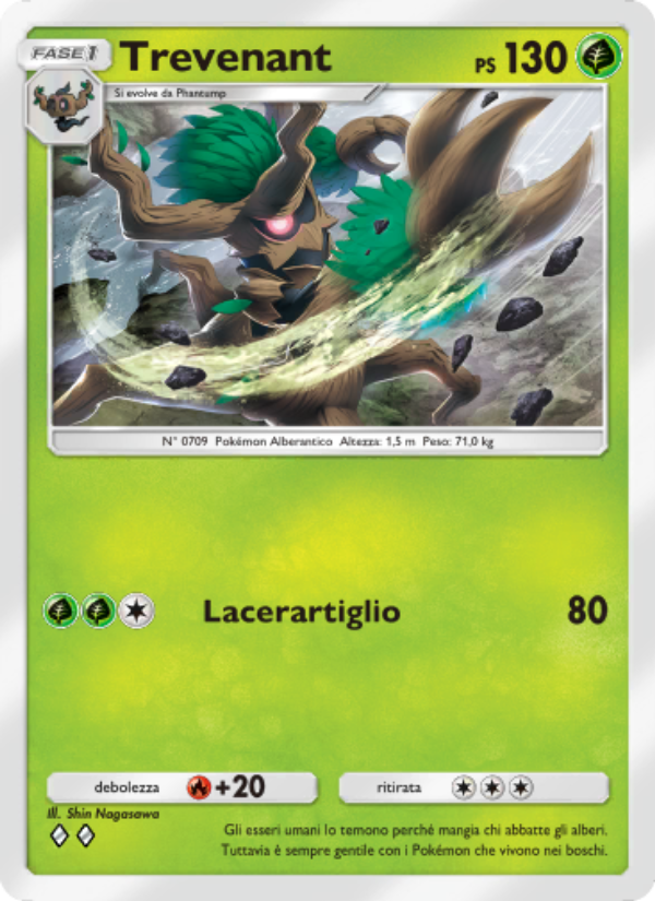 Trevenant 008/239 — Celestial Guardians (Italian Pokémon TCG card)