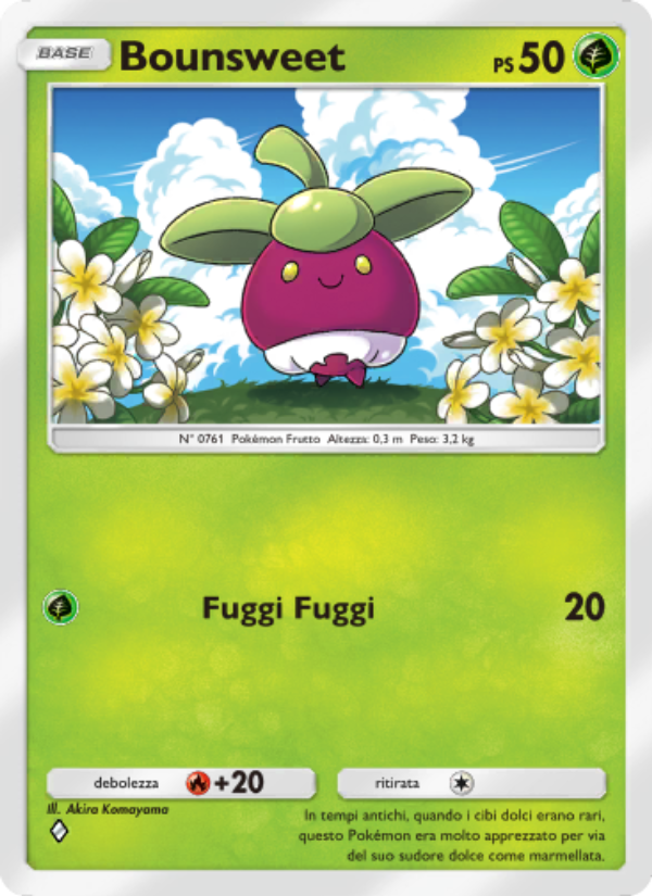 Bounsweet 018/239 — Celestial Guardians (Italian Pokémon TCG card)