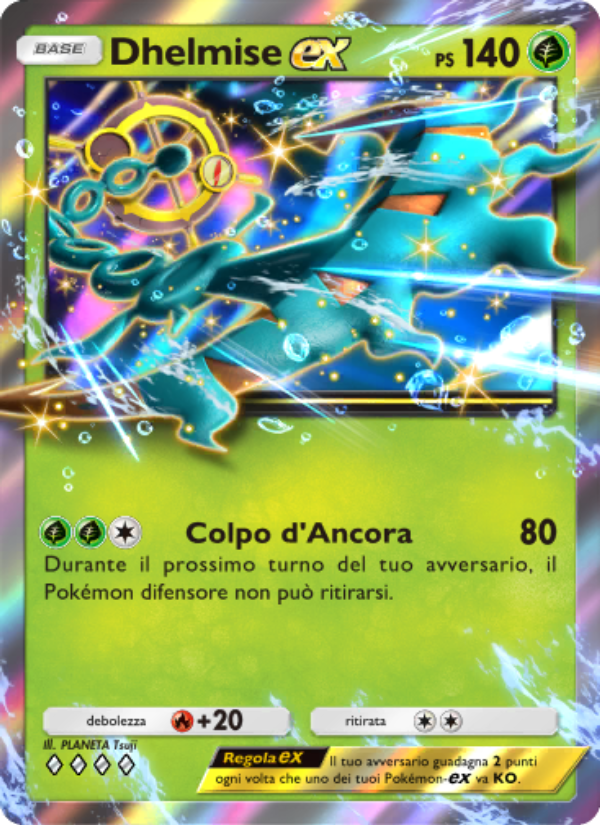 Dhelmise-ex 023/239 — Celestial Guardians (Italian Pokémon TCG card)