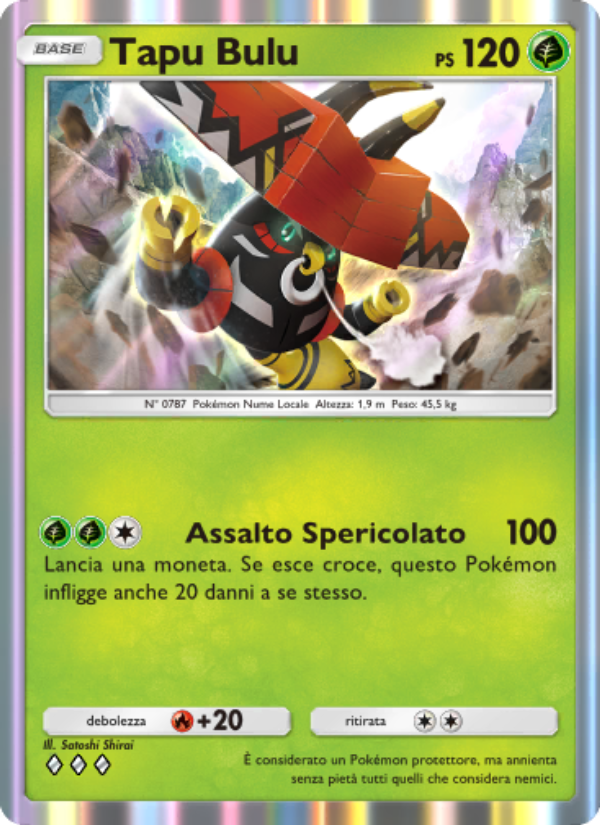 Tapu Bulu 024/239 — Celestial Guardians (Italian Pokémon TCG card)