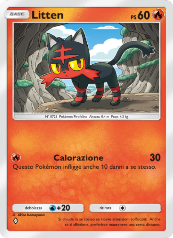 Litten 030/239 — Celestial Guardians (Italian Pokémon TCG card)