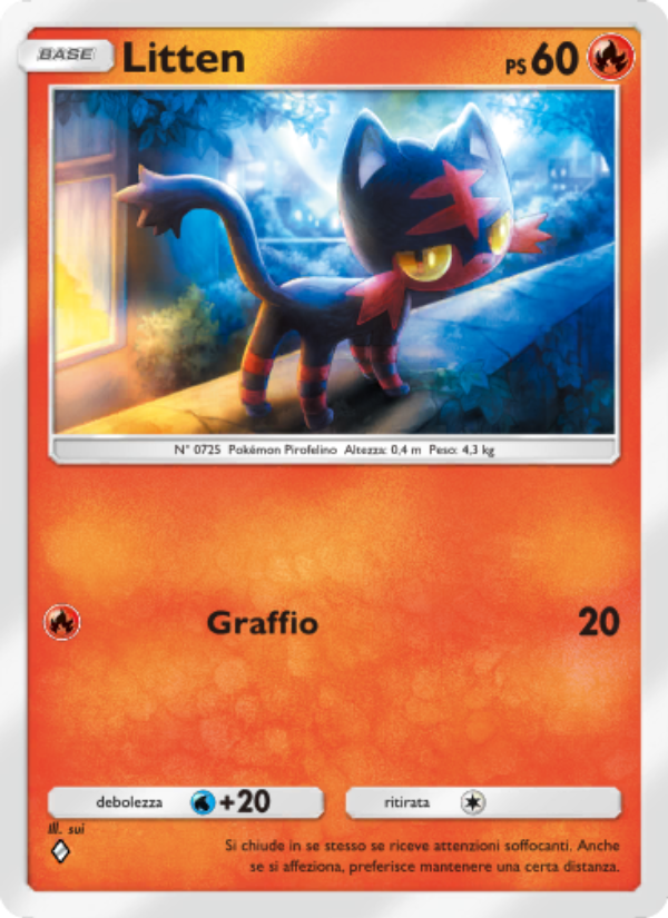 Litten 031/239 — Celestial Guardians (Italian Pokémon TCG card)