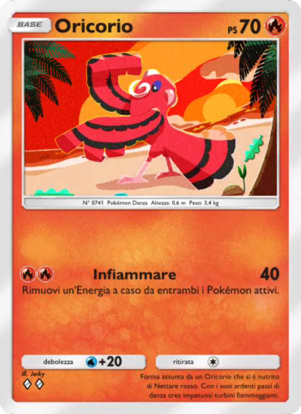 Oricorio 034/239 — Celestial Guardians (Italian Pokémon TCG card)