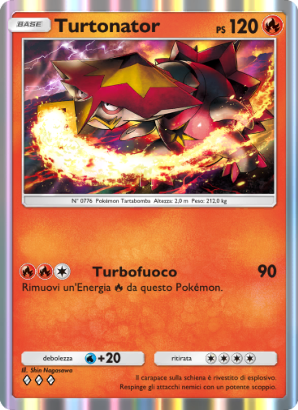 Turtonator 037/239 — Celestial Guardians (Italian Pokémon TCG card)