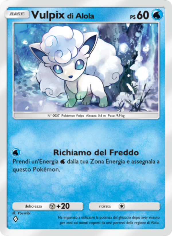Vulpix di Alola 040/239 — Celestial Guardians (Italian Pokémon TCG card)
