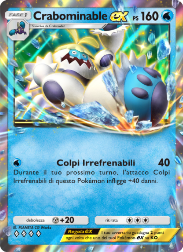 Crabominable-ex 049/239 — Celestial Guardians (Italian Pokémon TCG card)