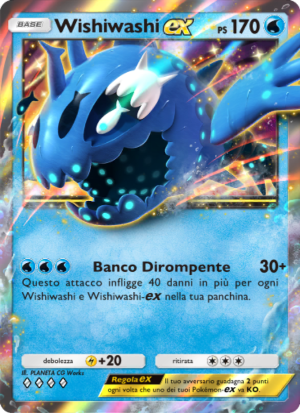 Wishiwashi-ex 051/239 — Celestial Guardians (Italian Pokémon TCG card)