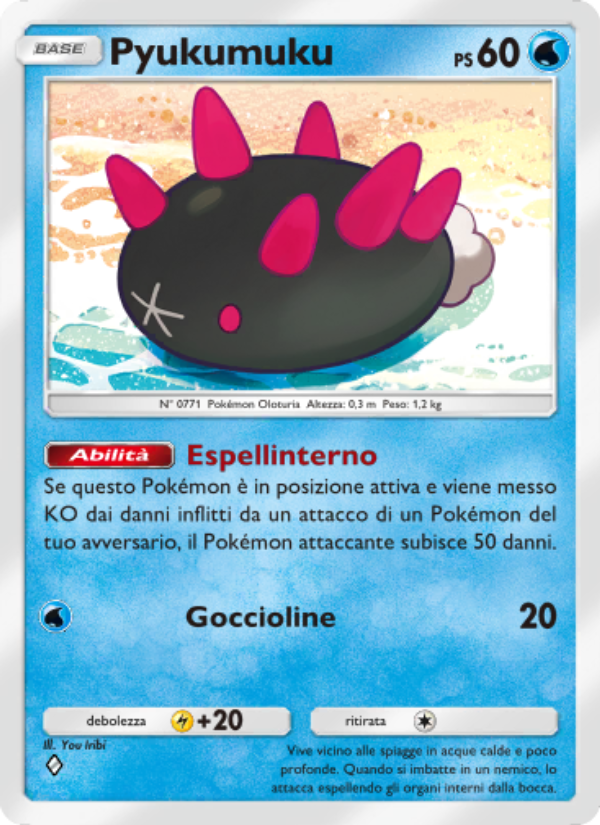 Pyukumuku 054/239 — Celestial Guardians (Italian Pokémon TCG card)