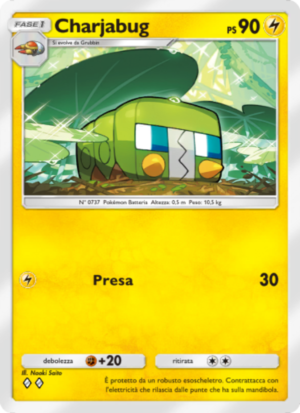 Charjabug 064/239 — Celestial Guardians (Italian Pokémon TCG card)