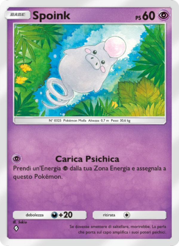 Spoink 071/239 — Celestial Guardians (Italian Pokémon TCG card)