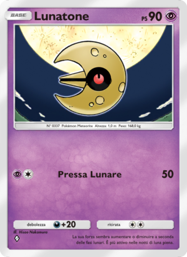 Lunatone 073/239 — Celestial Guardians (Italian Pokémon TCG card)