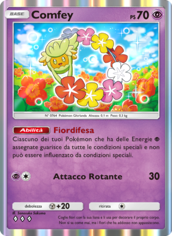 Comfey 080/239 — Celestial Guardians (Italian Pokémon TCG card)
