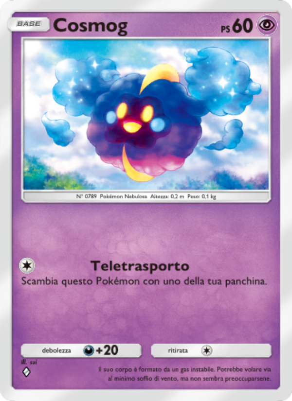 Cosmog 085/239 — Celestial Guardians (Italian Pokémon TCG card)