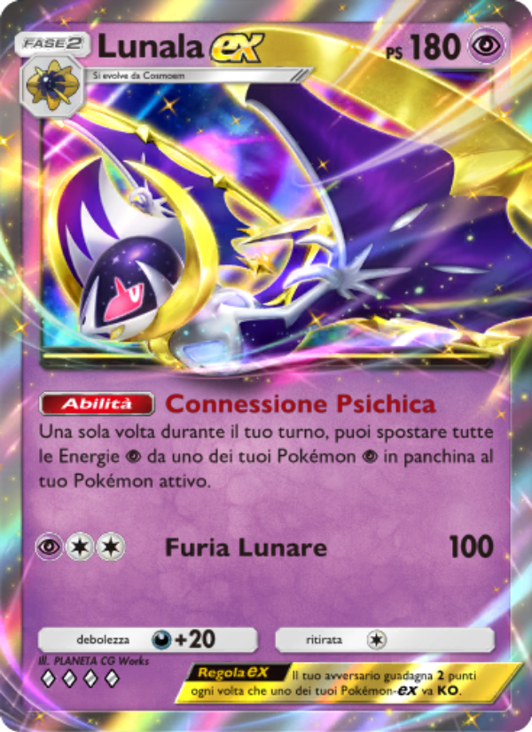 Lunala-ex 087/239 — Celestial Guardians (Italian Pokémon TCG card)