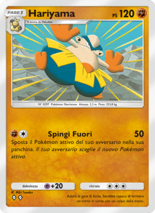 Hariyama 091/239 — Celestial Guardians (Italian Pokémon TCG card)