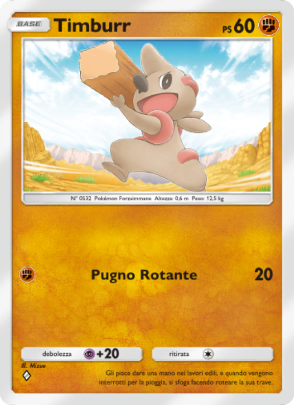 Timburr 094/239 — Celestial Guardians (Italian Pokémon TCG card)