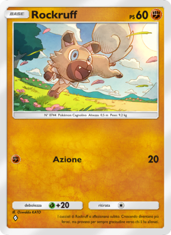 Rockruff 099/239 — Celestial Guardians (Italian Pokémon TCG card)