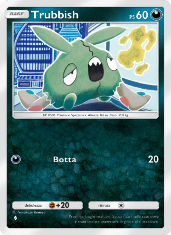 Trubbish 113/239 — Celestial Guardians (Italian Pokémon TCG card)