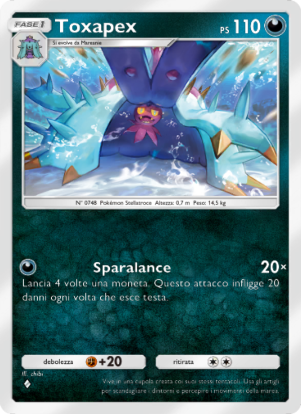 Toxapex 116/239 — Celestial Guardians (Italian Pokémon TCG card)