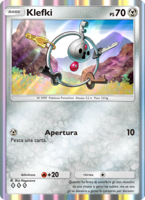 Klefki 121/239 — Celestial Guardians (Italian Pokémon TCG card)